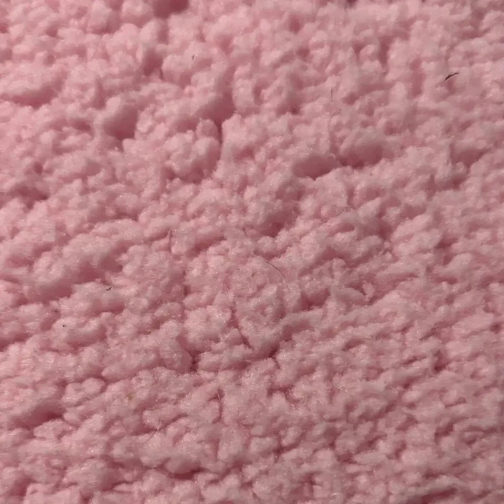 Barbie 24”x24” Pink Striped Pillow fleece under side euc like new soft fluffy